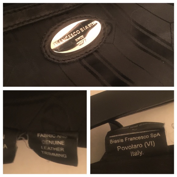 Francesco Biasia Ellen Black Slouchy Hobo Bag - Picture 6 of 8